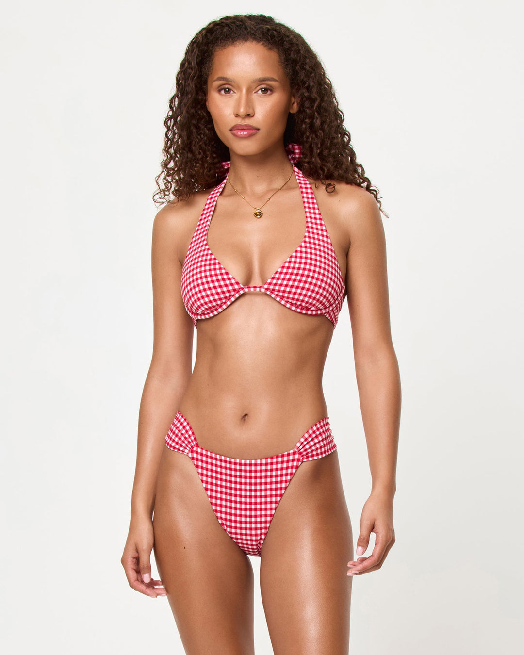 Lipstick Red Isa Top-LSpace-Gone Bananas Beachwear