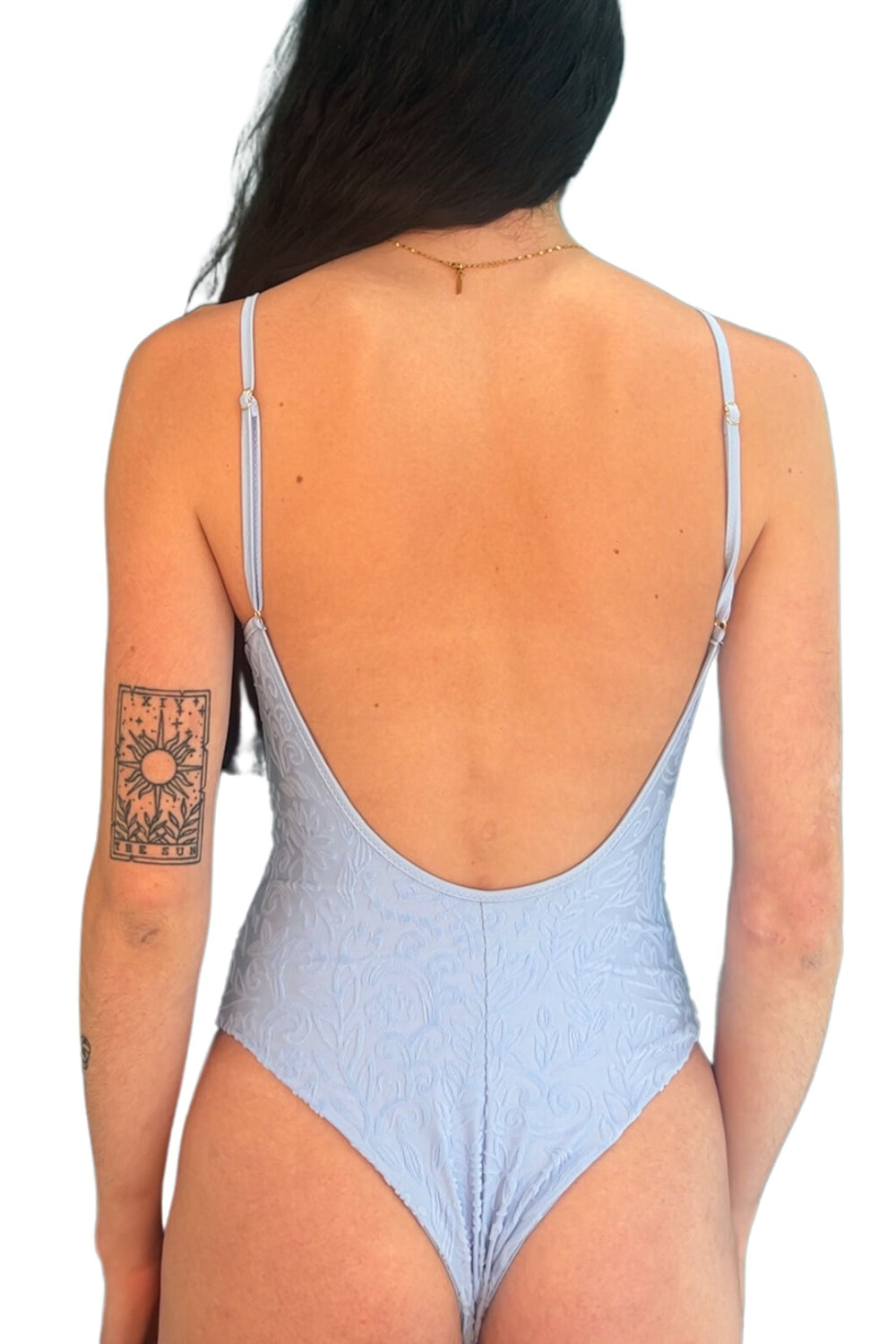 Liquid Flower Cerulean Cutie One Piece-Edelvissa-Gone Bananas Beachwear