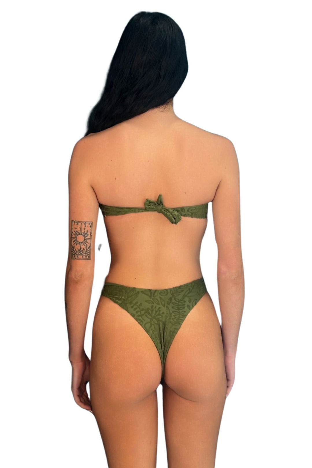 Liquid Flower Seaweed Brazilian Bikini Bottom-Edelvissa-Gone Bananas Beachwear