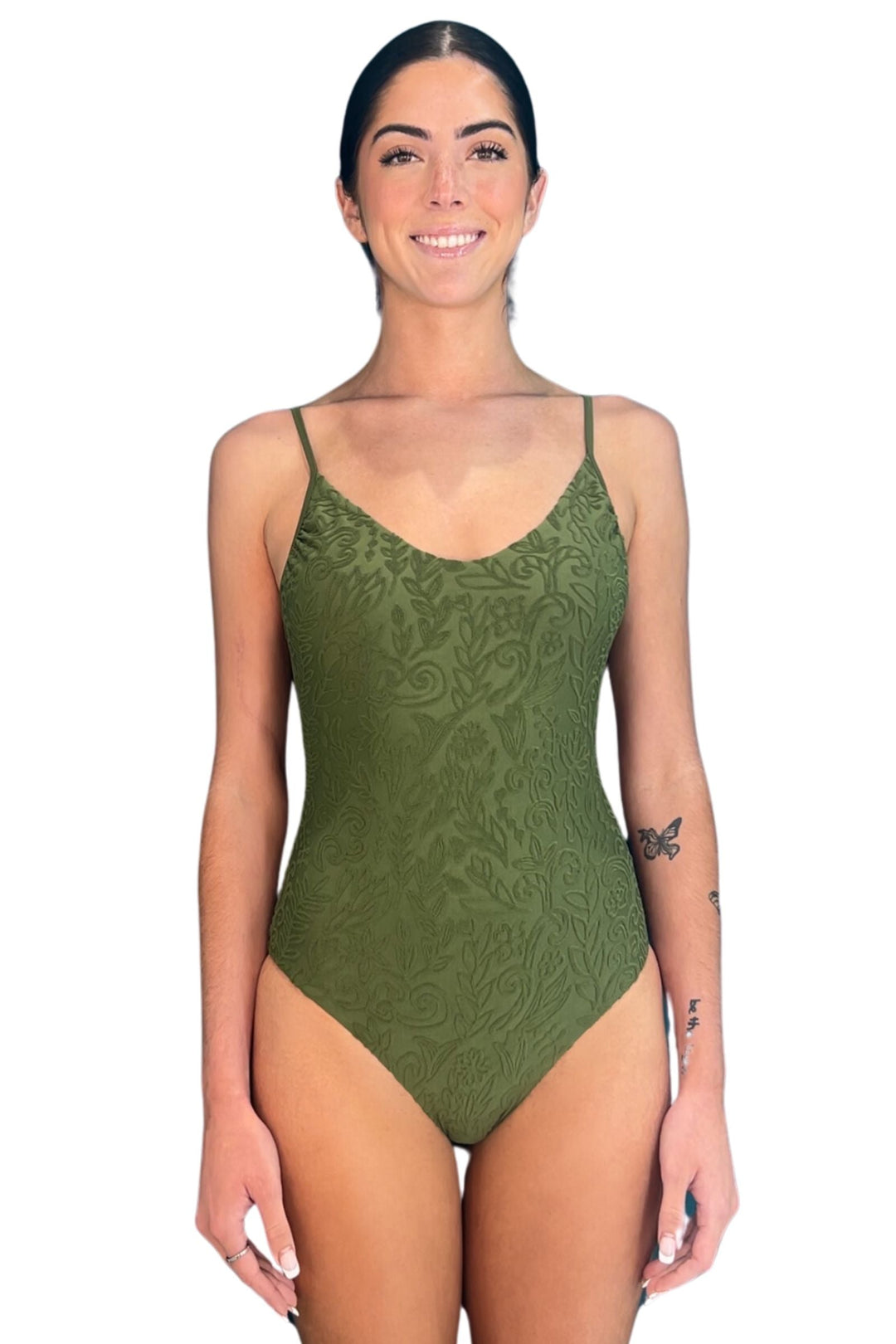 Liquid Flower Seaweed Cutie One Piece-Edelvissa-Gone Bananas Beachwear