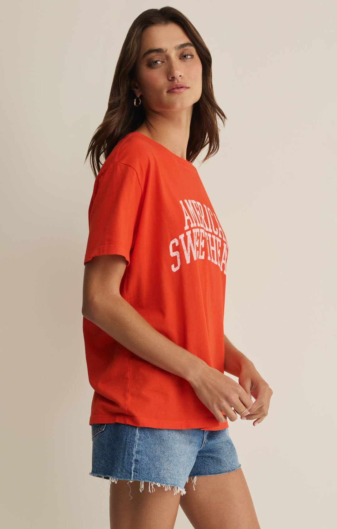 Lychee Sweetheart Boyfriend Tee-Z Supply-Gone Bananas Beachwear