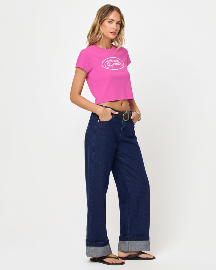 Made in California/SWHR Merci Baby Tee-LSpace-Gone Bananas Beachwear