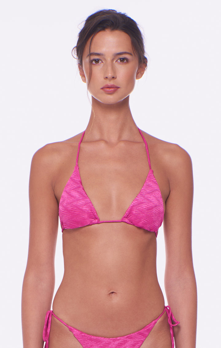 Magenta Waves Benji Bikini Top-Peixoto Swimwear-Gone Bananas Beachwear