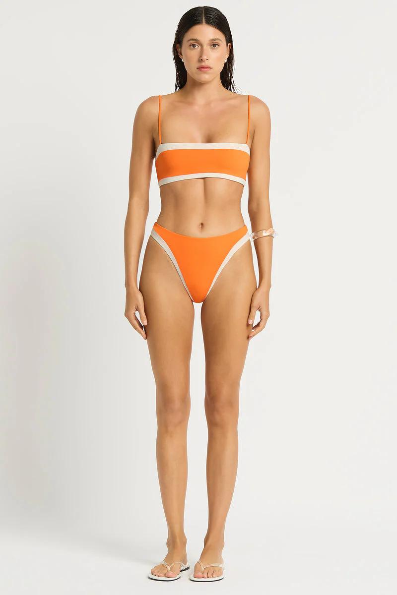 Mandarin/Coconut The Fosca Reversible Bottom-Bond-Eye Australia-Gone Bananas Beachwear