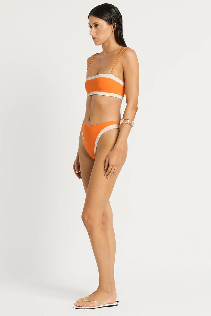 Mandarin/Coconut The Fosca Reversible Top-Bond-Eye Australia-Gone Bananas Beachwear