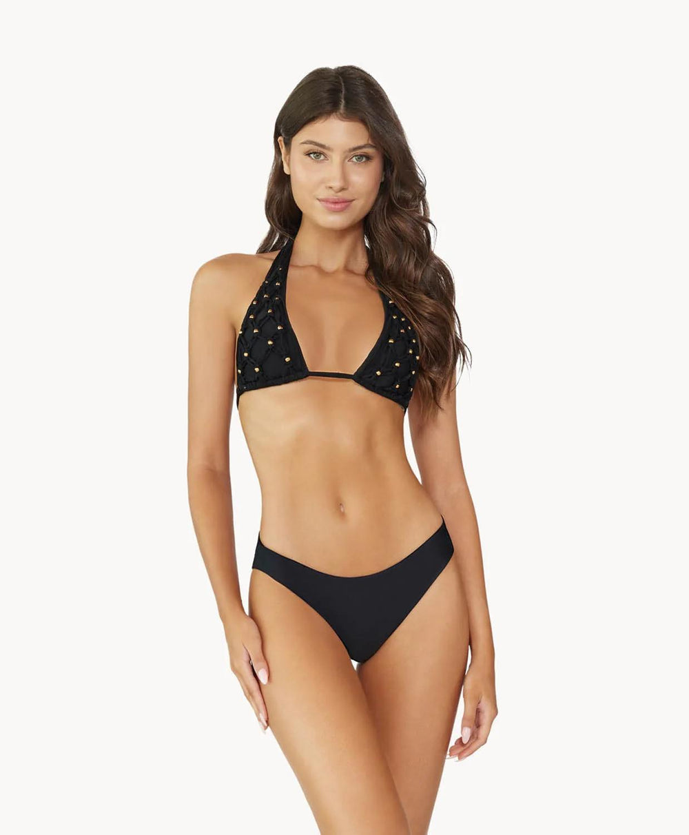 Midnight Basic Full Ruched Bottom-PQ Swim-Gone Bananas Beachwear