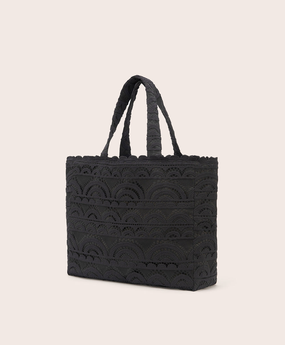 Midnight Noah Lace Tote-PQ Swim-Gone Bananas Beachwear