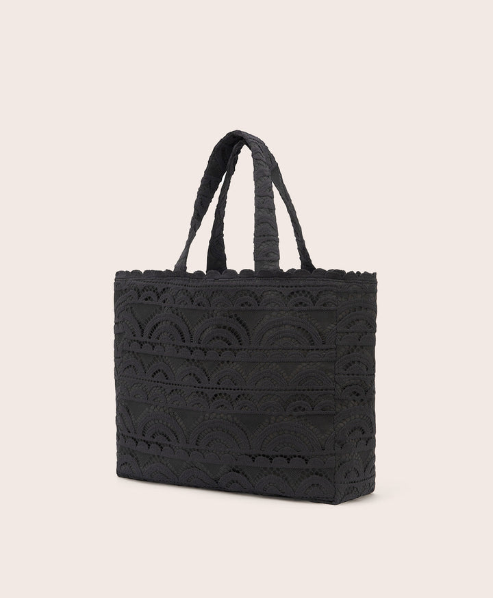 Midnight Noah Lace Tote-PQ Swim-Gone Bananas Beachwear