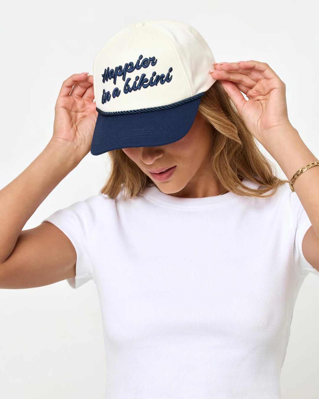 Midnight/Cream Newport Hat-LSpace-Gone Bananas Beachwear