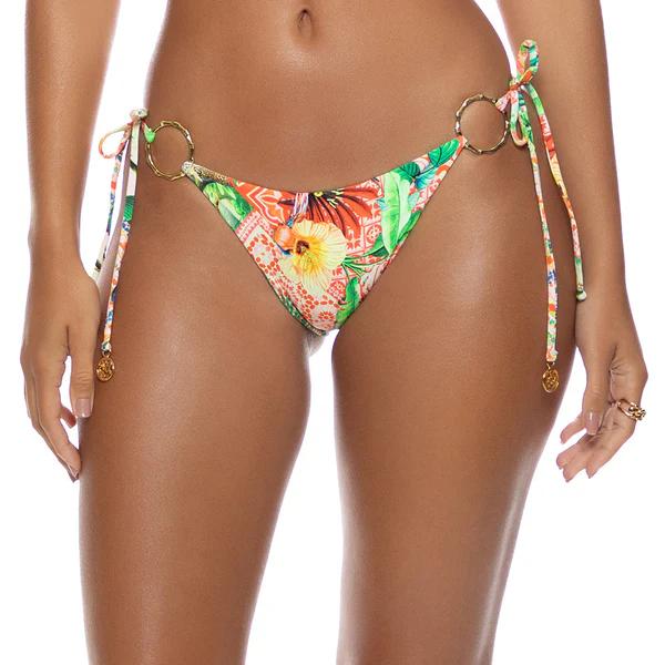 Multicolor Opulent Eden Ring Seamless Full Tie Side Bottom-Luli Fama-Gone Bananas Beachwear