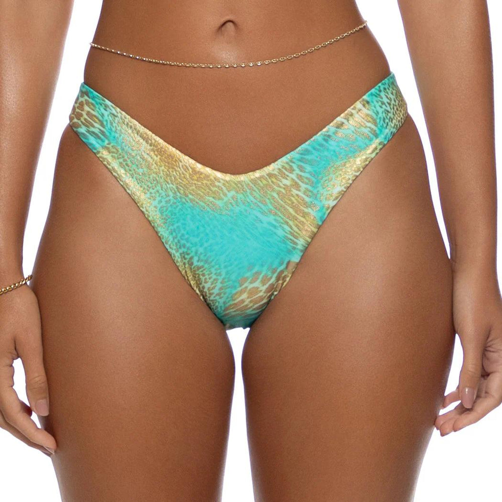 Multicolor Savage Essence Seamless Moderate Bottom-Luli Fama-Gone Bananas Beachwear
