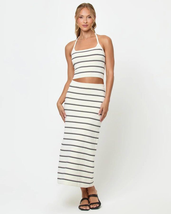 Mykonos Stripe Ravello Skirt-LSpace-Gone Bananas Beachwear