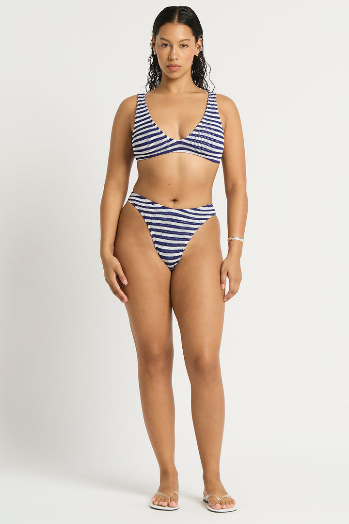 Navy/White Dot Stripe The Scout Top-BOUND by Bond-Eye-Gone Bananas Beachwear