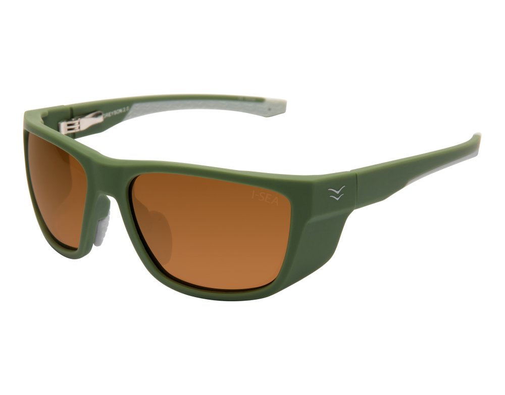 Olive / Copper Mirror Polarized Greyson 2.0 Sunglasses-I-SEA Sunglasses-Gone Bananas Beachwear