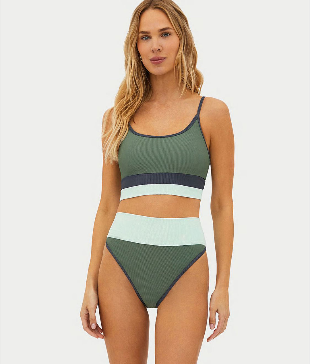 Palm Paradise Colorblock Eva Top-Beach Riot-Gone Bananas Beachwear