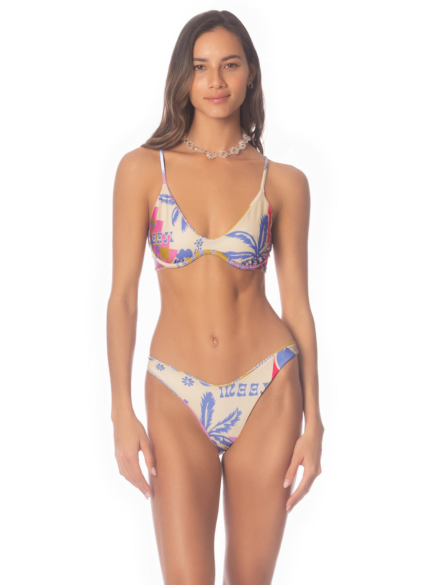 Periwinkle Palms Splendour Bikini Bottom-Maaji-Gone Bananas Beachwear