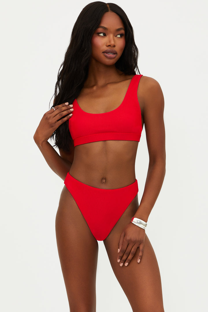 Red Peyton Top-Beach Riot-Gone Bananas Beachwear