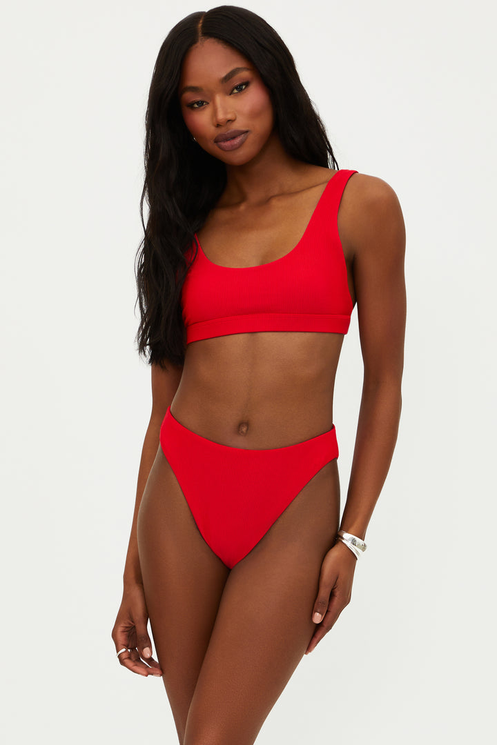 Red Peyton Top-Beach Riot-Gone Bananas Beachwear