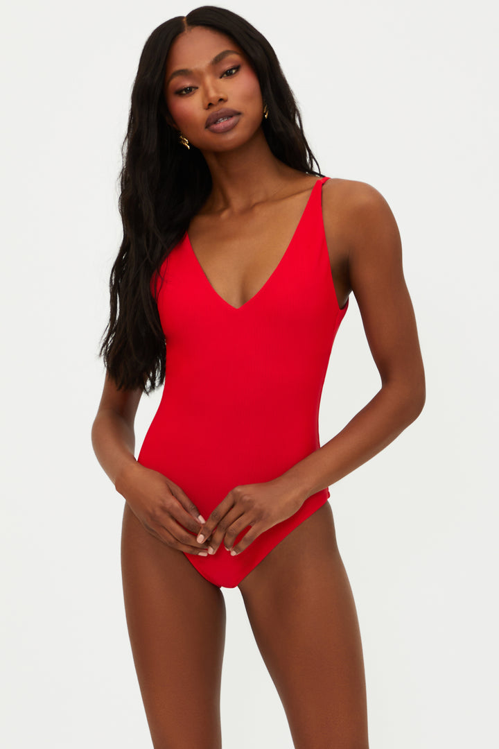 Red Reese One Piece-Beach Riot-Gone Bananas Beachwear