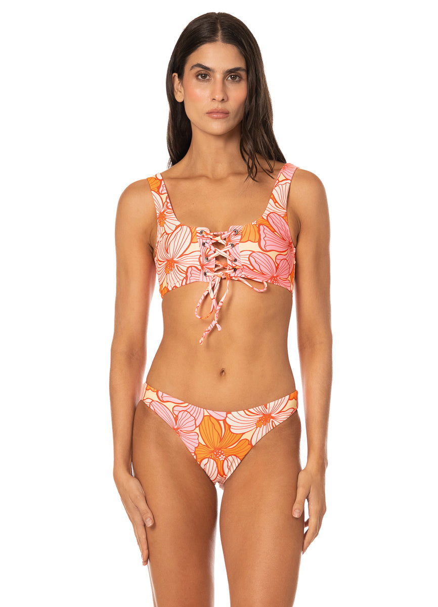 Retro Bloom Reversible Sublimity Bottom-Maaji-Gone Bananas Beachwear