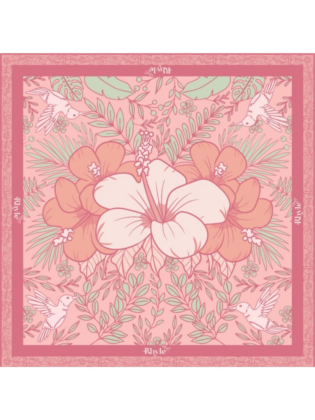 Rhyle Rose Floral Rhyle Scarf-Rhyle Swim-Gone Bananas Beachwear