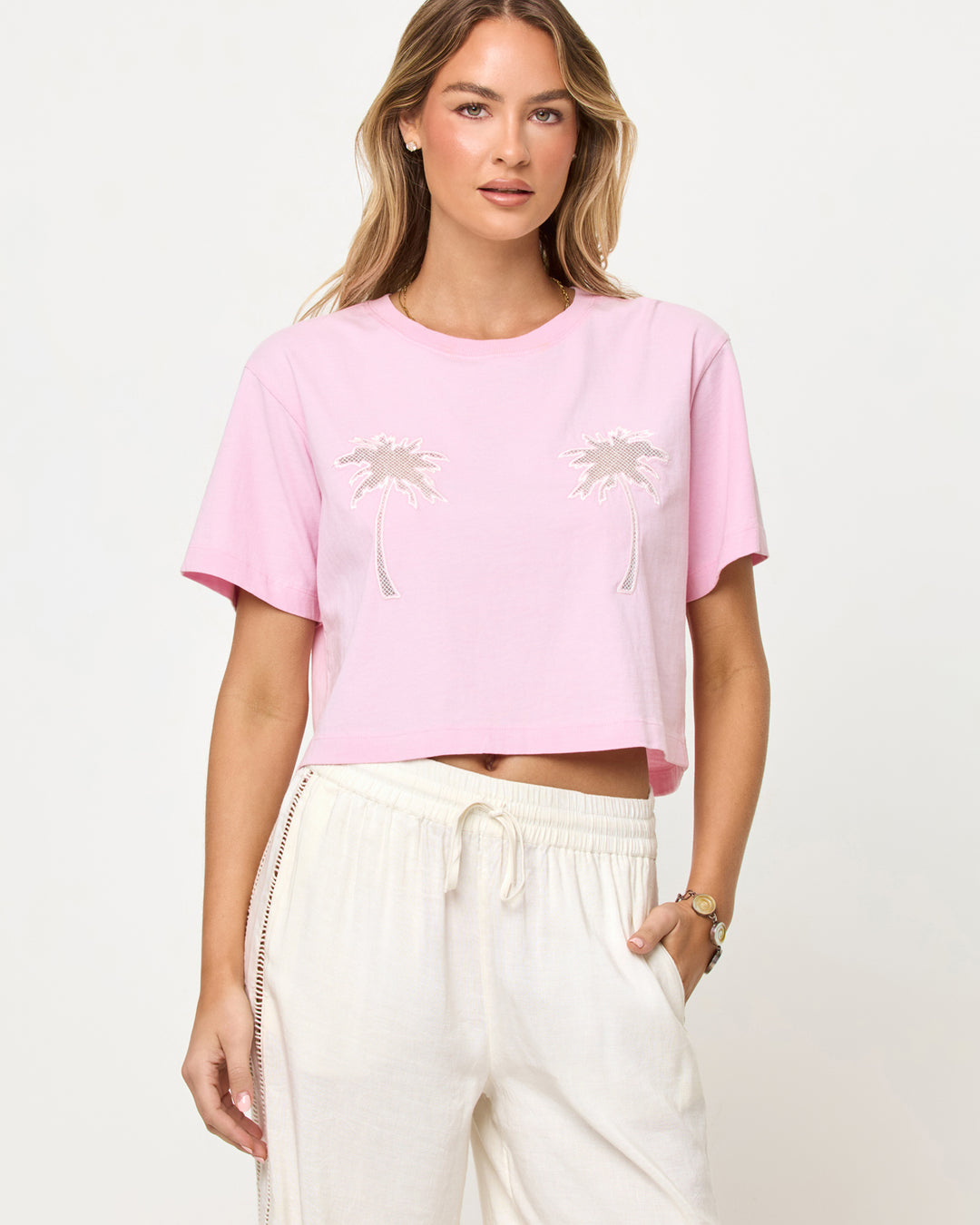 Rosewater/Natural Core Top-LSpace-Gone Bananas Beachwear