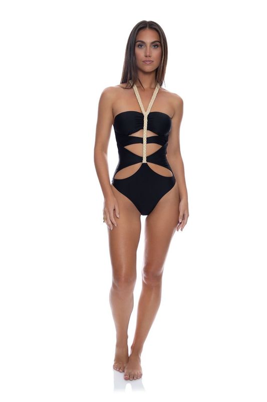 Sail On Braided Cut Out One Piece-Luli Fama-Gone Bananas Beachwear