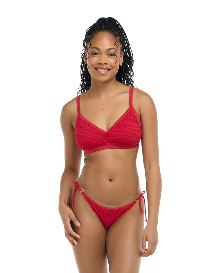 Scarlet Cherry Drew Top-Body Glove-Gone Bananas Beachwear