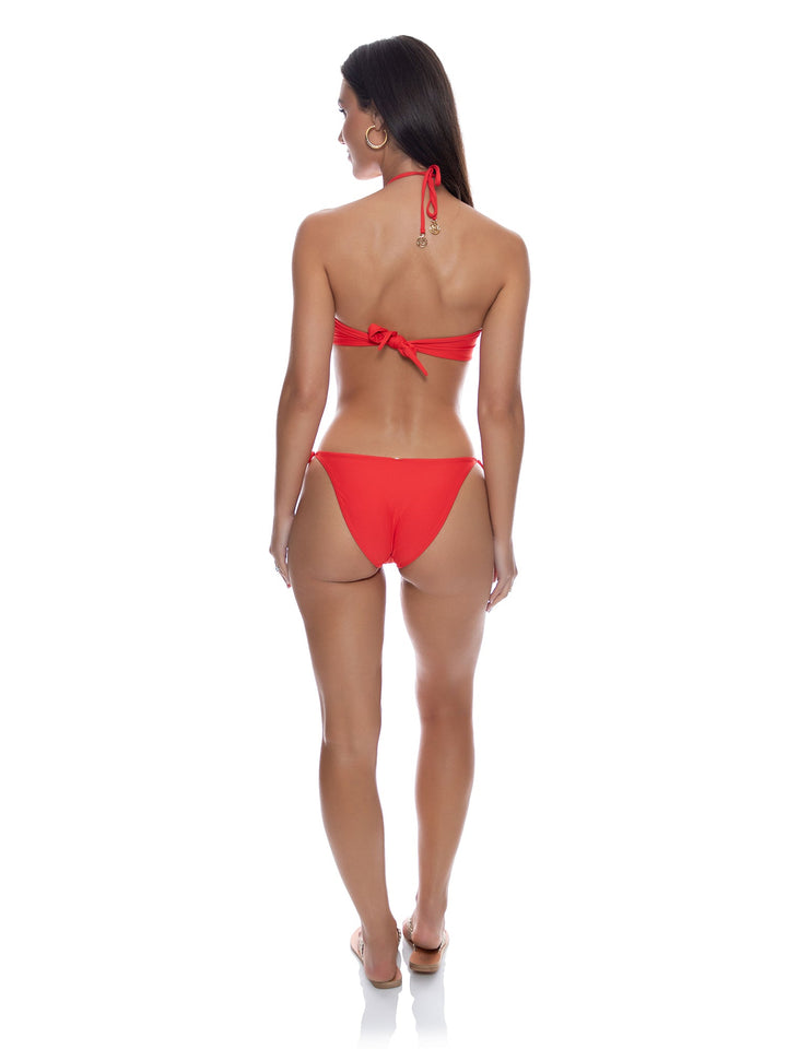 Scarlet Inner Circle Ring Seamless Full Tie Side Bottom-Luli Fama-Gone Bananas Beachwear