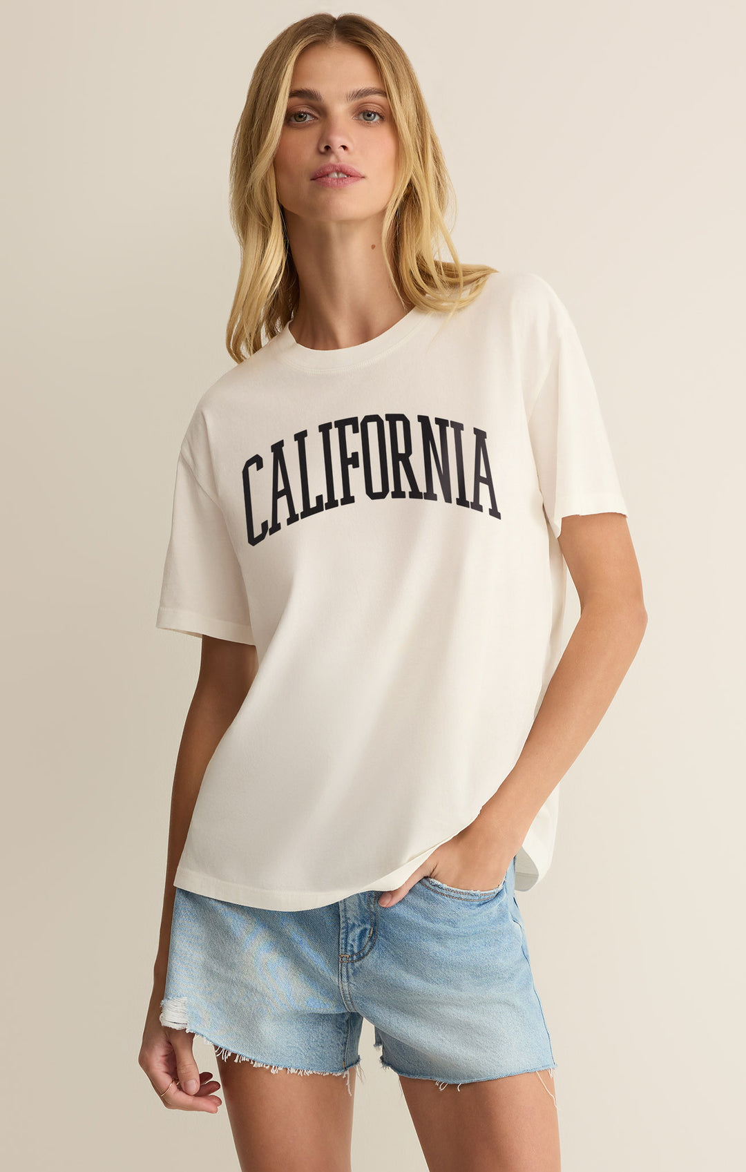 Sea Salt California Boyfriend Tee-Z Supply-Gone Bananas Beachwear