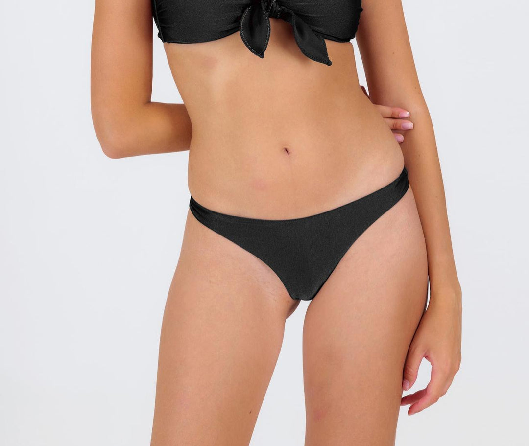 Shimmer Black Nice-Fio Bottom-Rio De Sol-Gone Bananas Beachwear