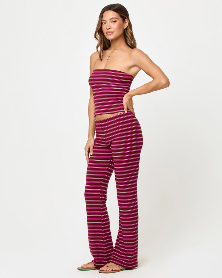 Sipping Sangria Stripe Zinnia Top-LSpace-Gone Bananas Beachwear