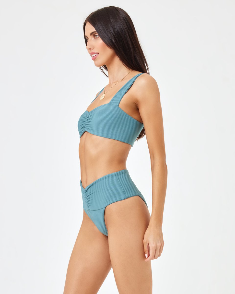 Slated Glass Eco Chic Repreve Marlee Bikini Top-LSpace-Gone Bananas Beachwear