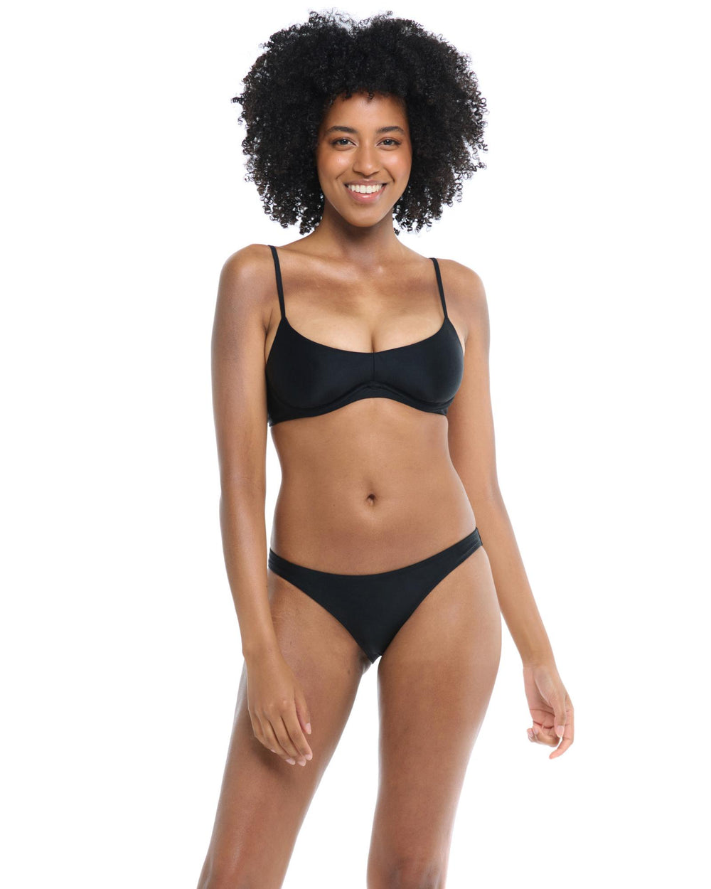 Smoothies Black Bikini Bottom-Body Glove-Gone Bananas Beachwear