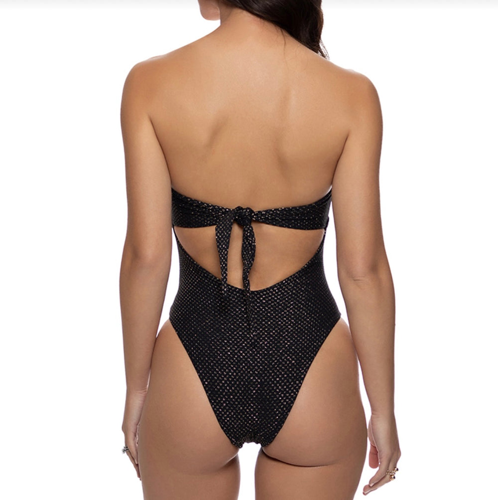 Sunkiss Glow Black Cut Out One Piece-Luli Fama-Gone Bananas Beachwear