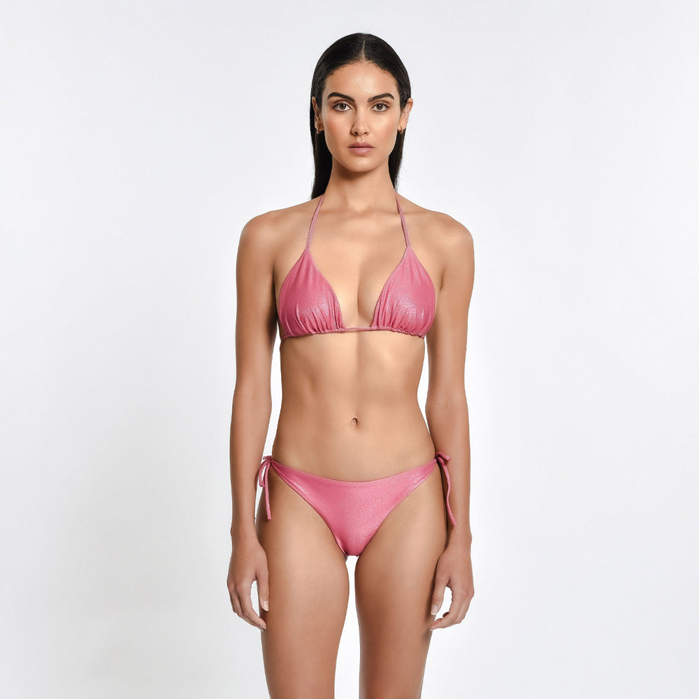 Sunset Coral Sparkle Tonie Bikini Bottom-Peixoto Swimwear-Gone Bananas Beachwear