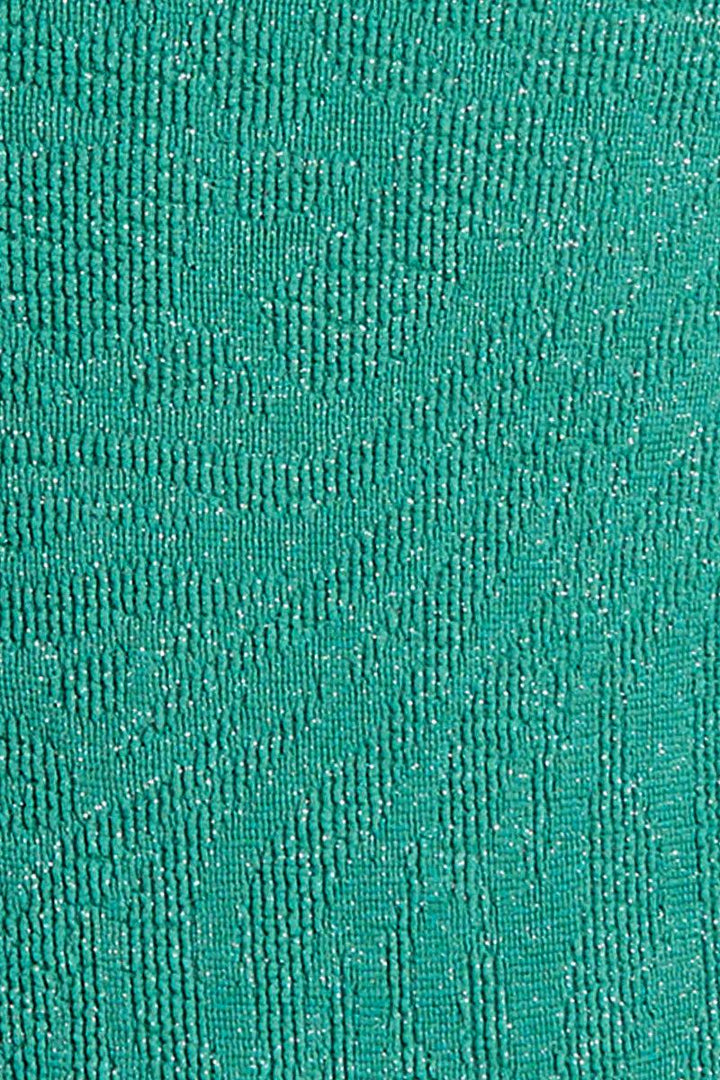 Teal Lurex Blake Bandeau Top-BOUND by Bond-Eye-Gone Bananas Beachwear