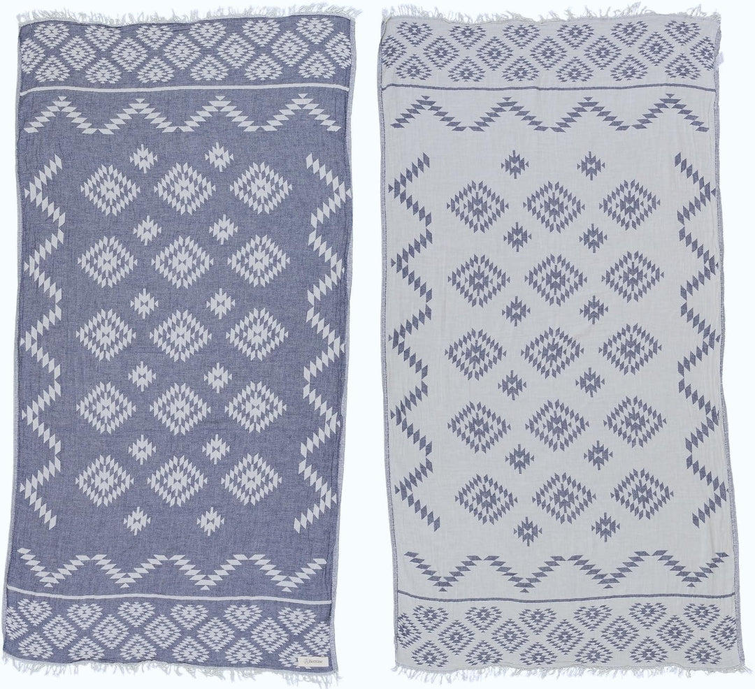 Teotihuacan Dual-Layer Turkish Towel-Bersuse Towels-Gone Bananas Beachwear