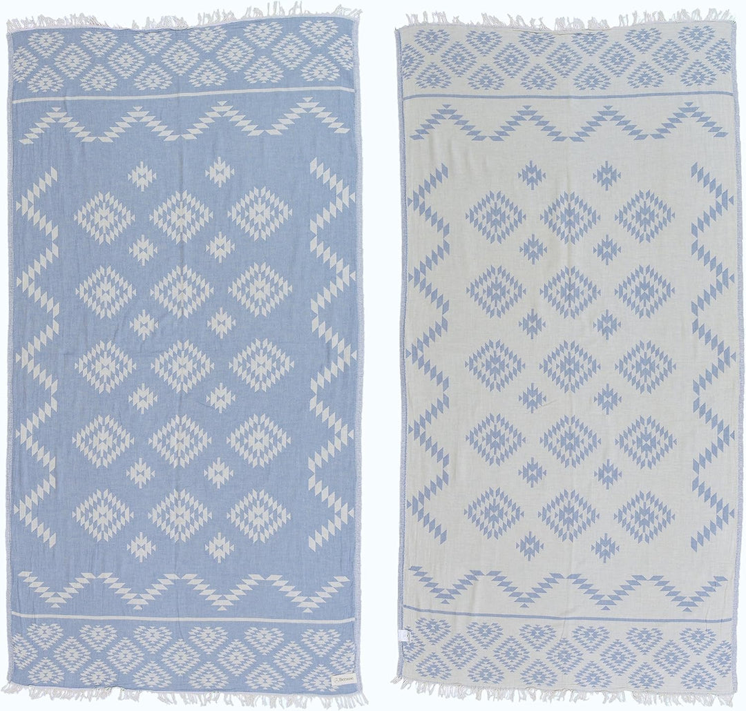 Teotihuacan Dual-Layer Turkish Towel-Bersuse Towels-Gone Bananas Beachwear