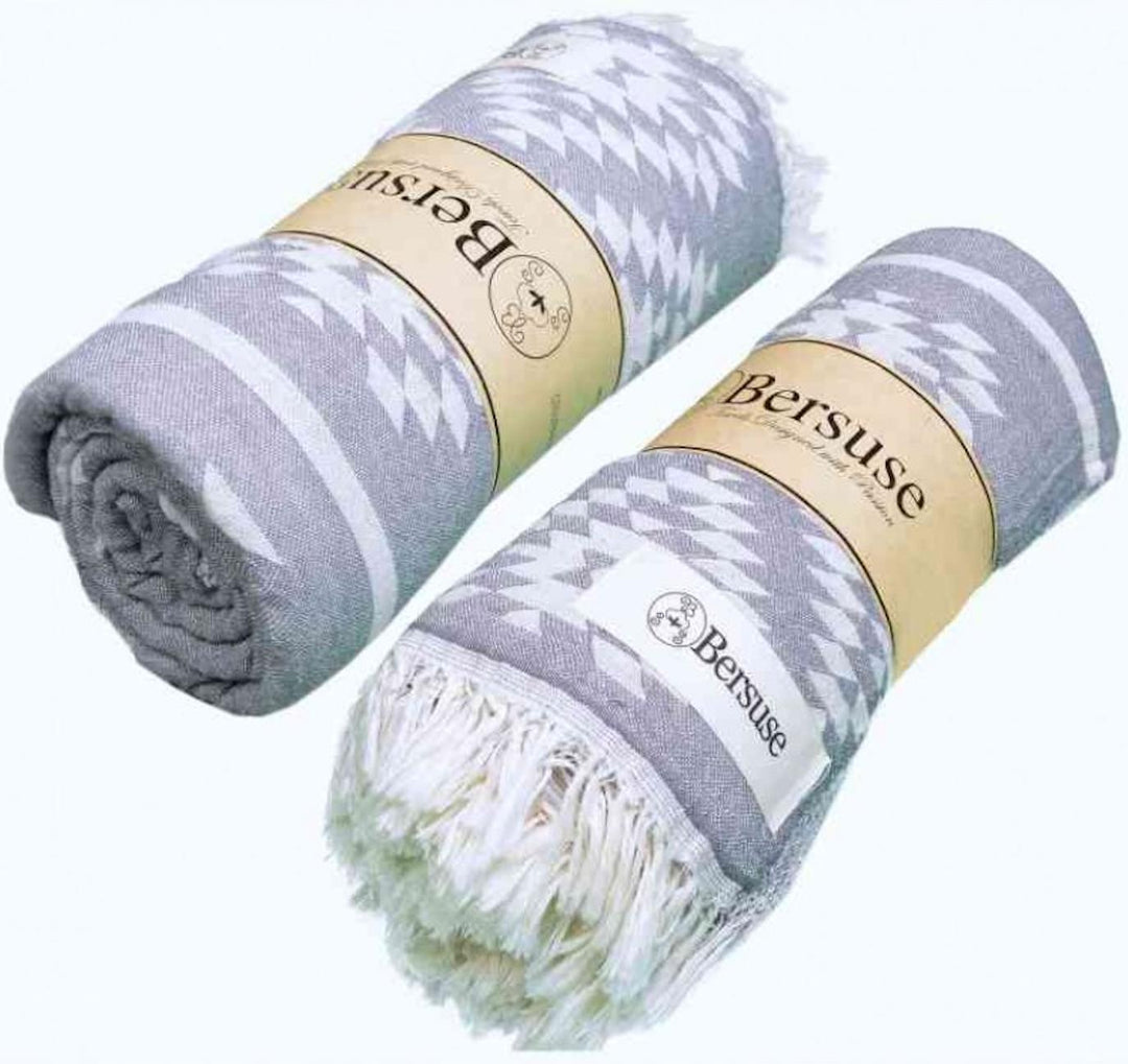 Teotihuacan Dual-Layer Turkish Towel-Bersuse Towels-Gone Bananas Beachwear
