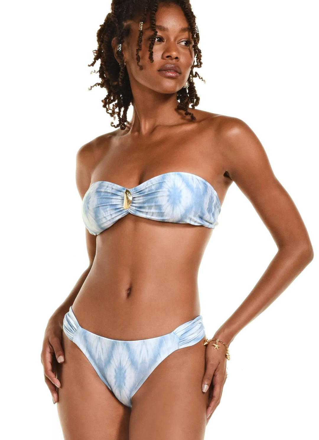 Tie Dye Sky Ivete Bikini Bottom-Triya-Gone Bananas Beachwear
