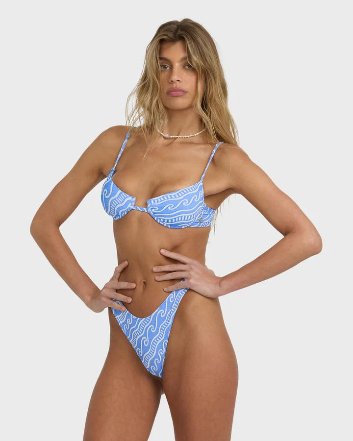 True Blue More Than Waves Leah Underwire Top-Billabong-Gone Bananas Beachwear