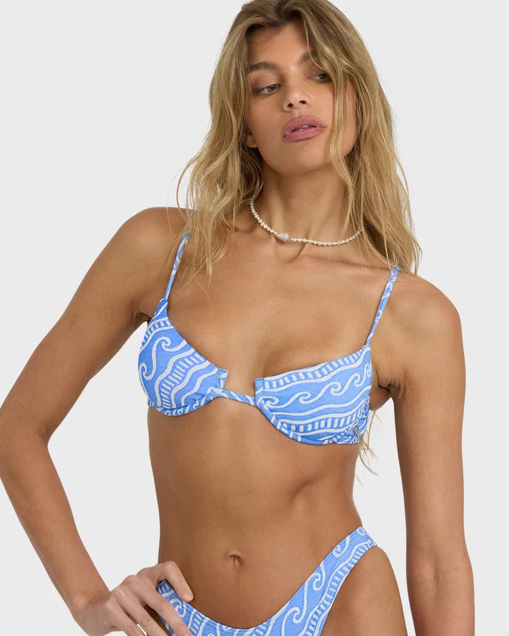 True Blue More Than Waves Leah Underwire Top-Billabong-Gone Bananas Beachwear