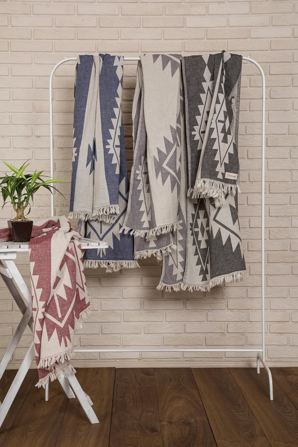 Tulum Dual-Layer Turkish Towel-Bersuse Towels-Gone Bananas Beachwear