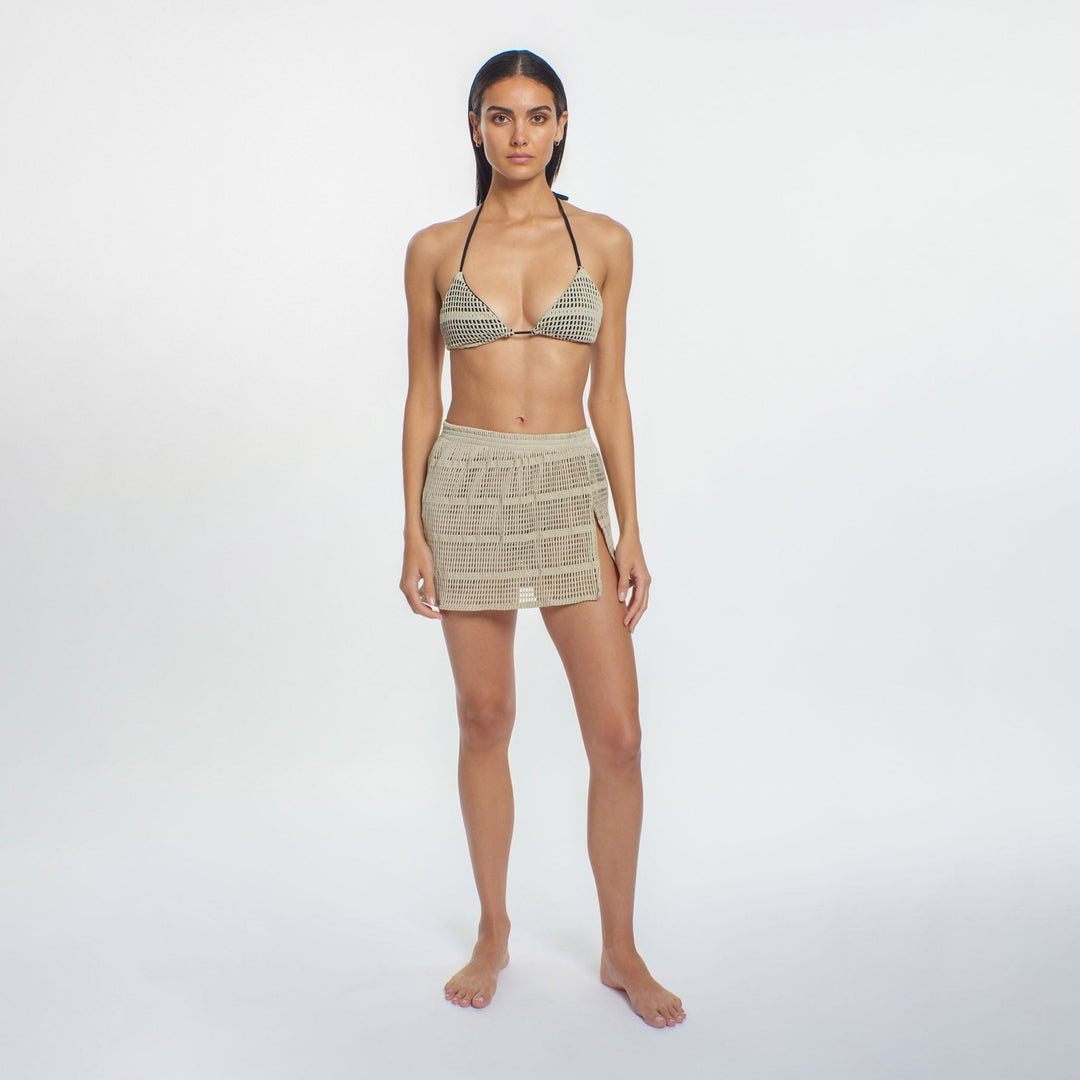 Tyrona Tan Kari Mini Skirt-Peixoto Swimwear-Gone Bananas Beachwear