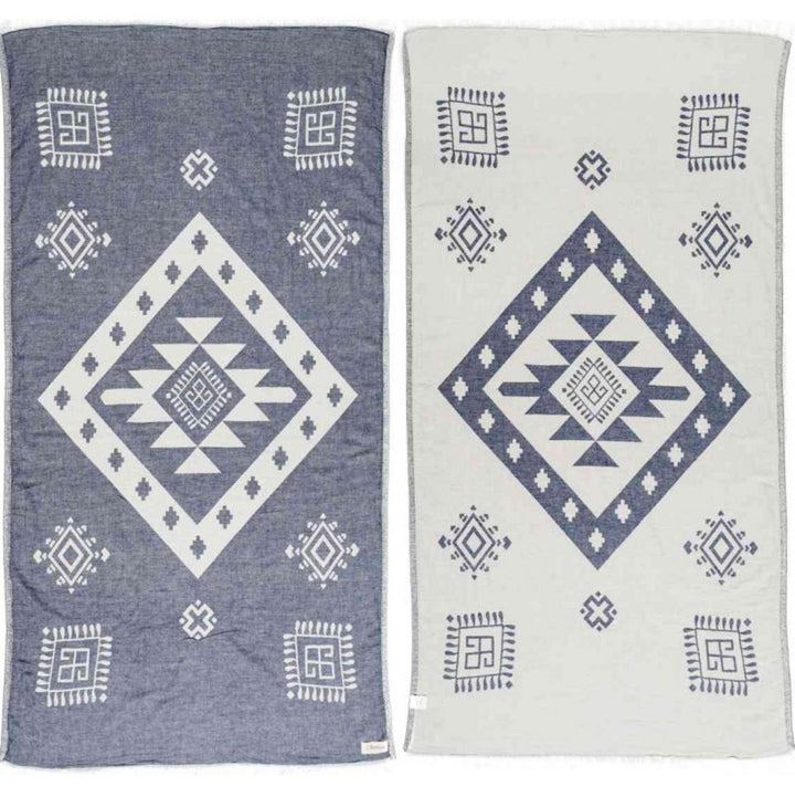 Veracrus Dual-Layer Turkish Towel-Bersuse Towels-Gone Bananas Beachwear