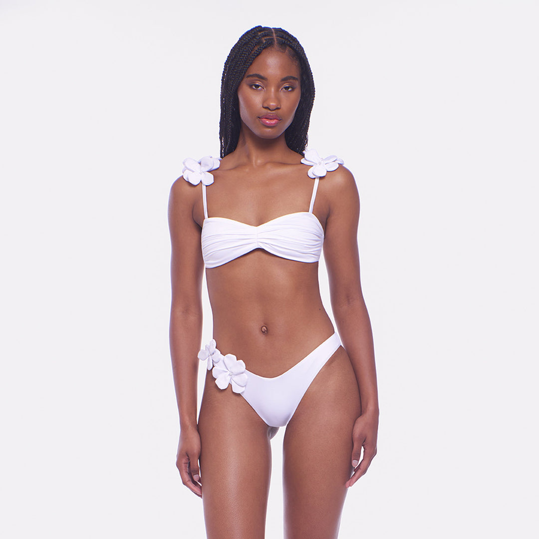 White Rae Bikini Top-Peixoto Swimwear-Gone Bananas Beachwear