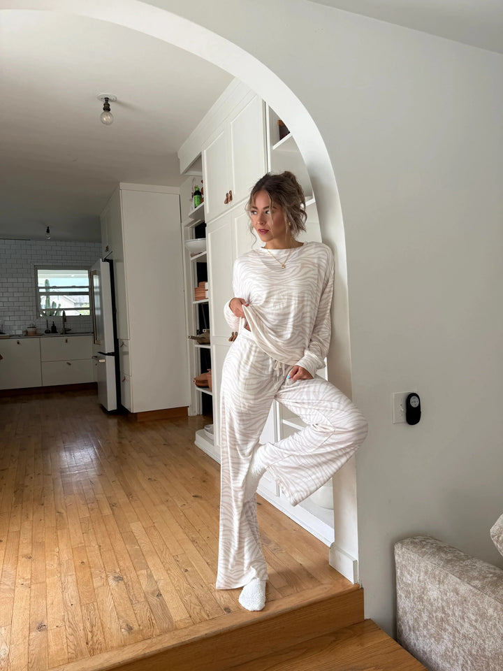 White Tiger Mai Wide Leg Pant-Beach Bunny-Gone Bananas Beachwear