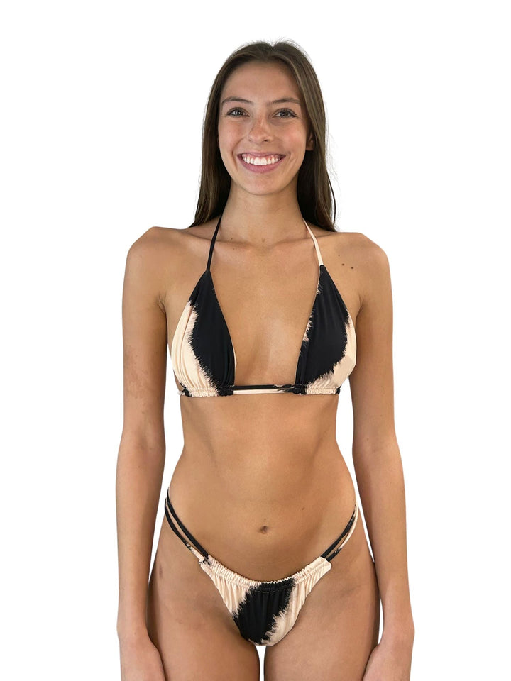 Zebra Two String Bottom-Despi-Gone Bananas Beachwear