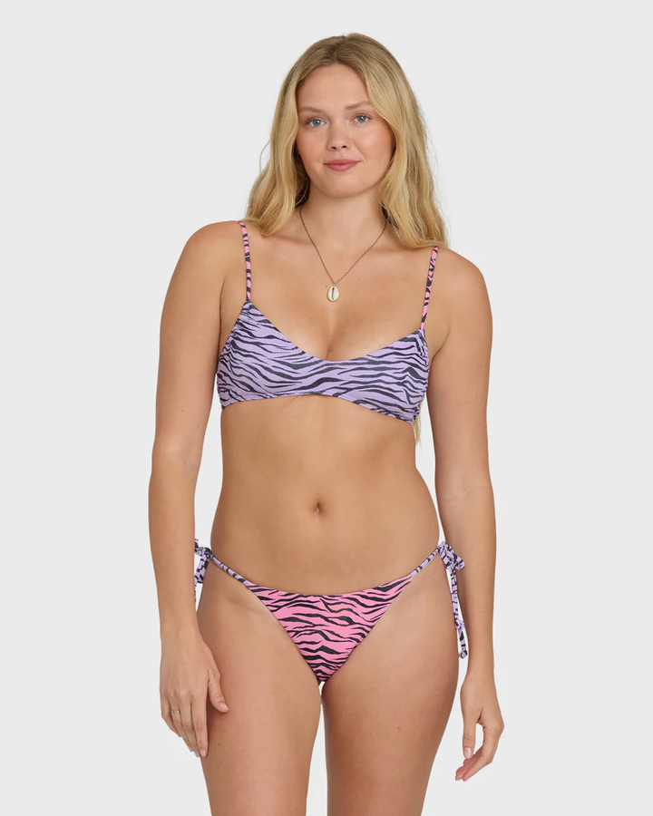 Sweet Lilac Pretty Wild Ruched V Bralette Top